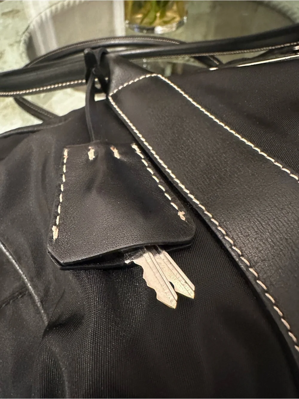 Authentic Prada Black Nylon Shoulder Bag w/ Lock - Iconic Designer Tote - Picture 12 of 15